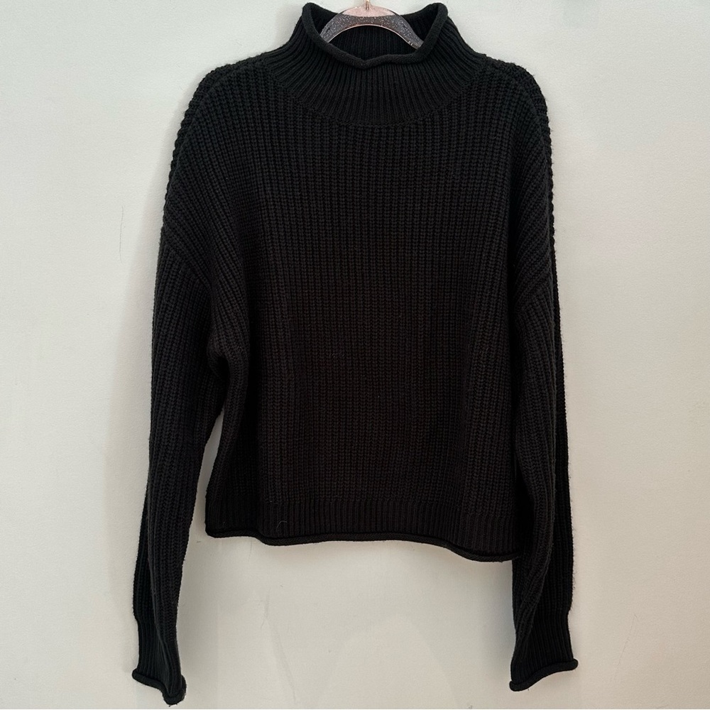 Sanctuary Classic Black Turtleneck Sweater